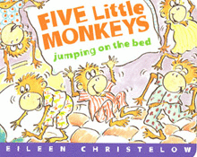 FIVE LITTLE MONKEYS JUMPING ON THE BED