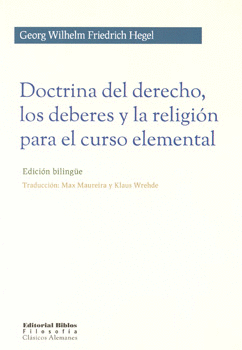 DOCTRINA DEL DERECHO LOS DEBERES Y LA RELIGION